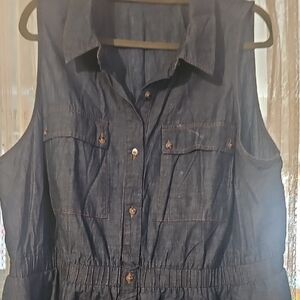 Ava & Viv Blue Denim Top